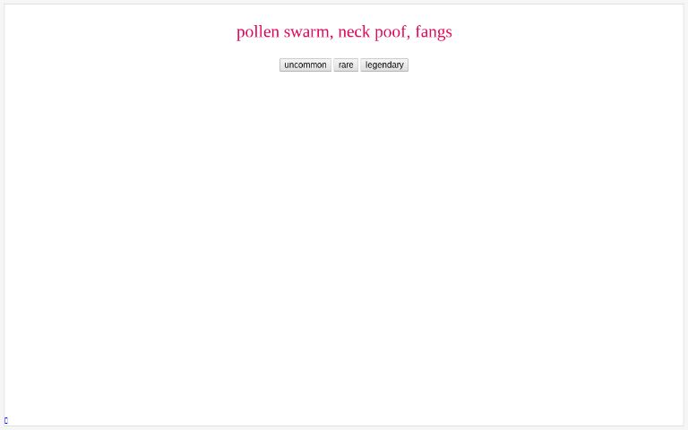 Minimal Perchance Generator