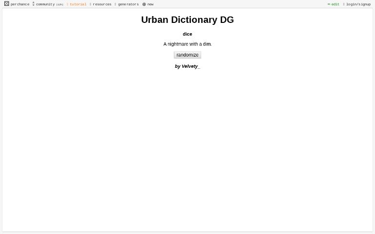 Fake Urban Dictionary Generator