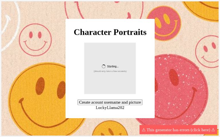 Character Portraits ― Perchance Generator