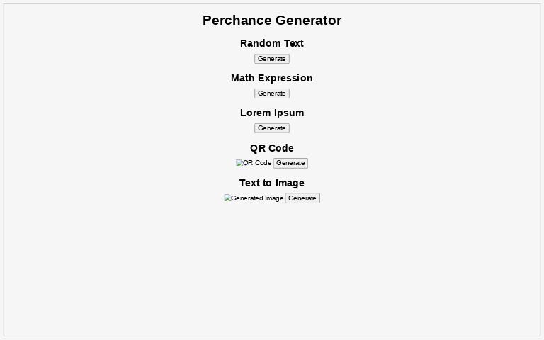 Perchance Generator