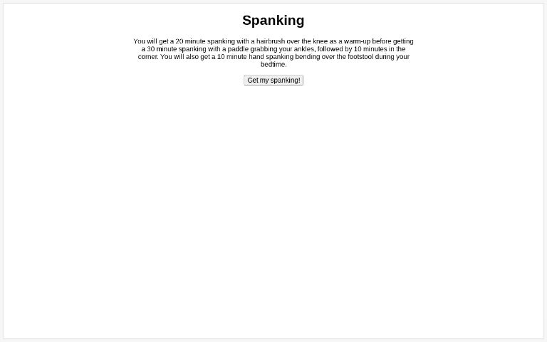 Spanking ― Perchance Generator