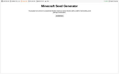 Minecraft Seed Generator