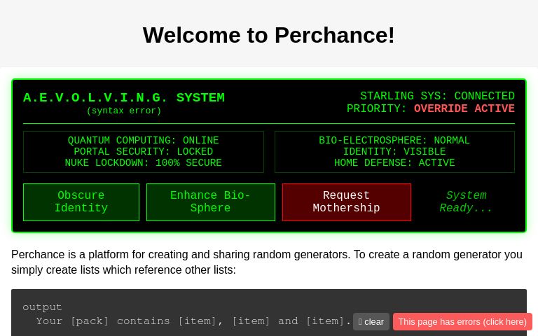 Create a Random Generator
