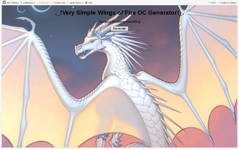  Very Simple Wings Of Fire OC Generator Perchance