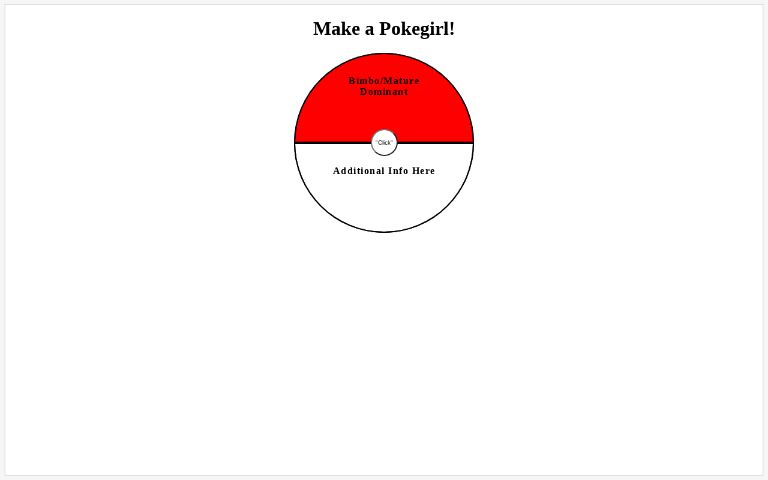 Make a Pokegirl! ― Perchance Generator