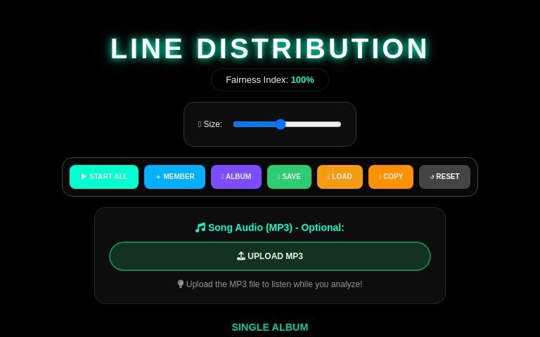 Line Distribution ― Perchance Generator