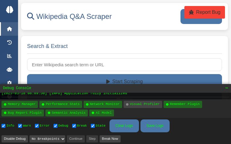 Wikipedia Q&A Scraper ― Perchance Generator