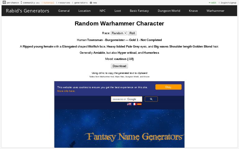 Deepwoken Randomizer Challenge ― Perchance Generator