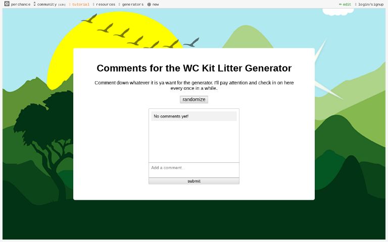 litter theme generator