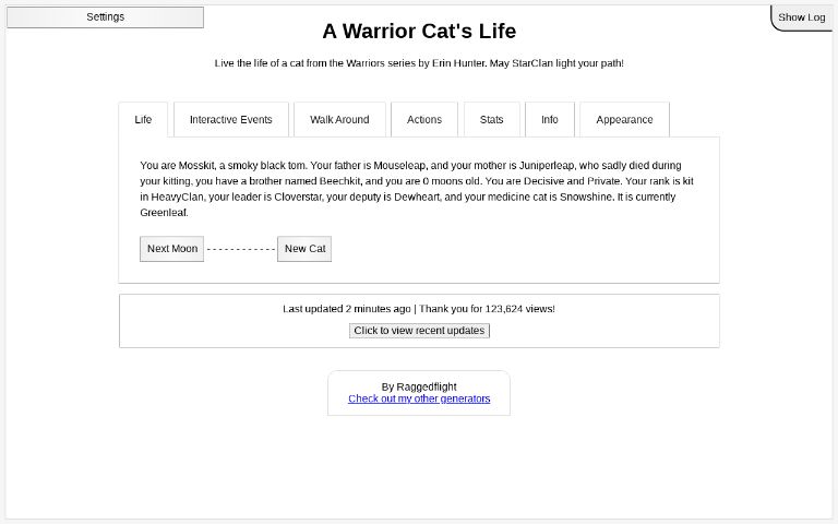 A list of all Warrior Cats games