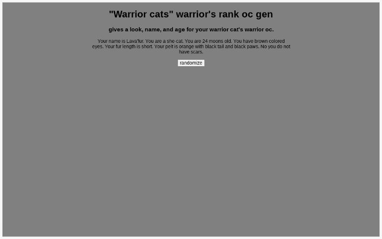 What Warrior Cat Rank Do You Have?