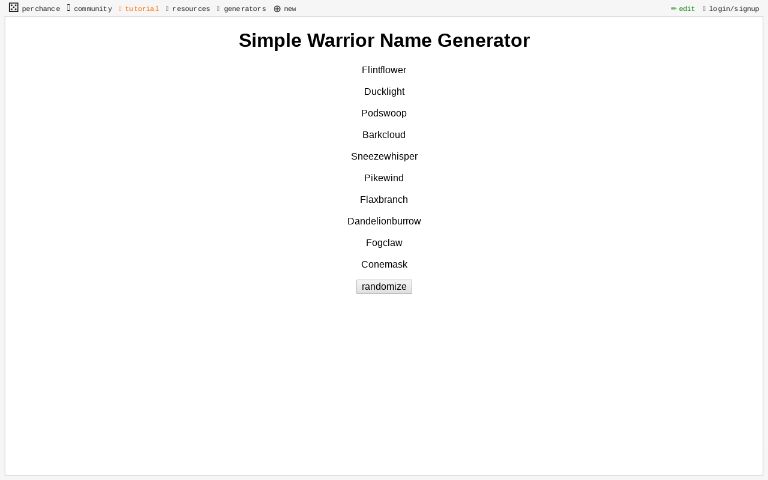 simple-warrior-name-generator