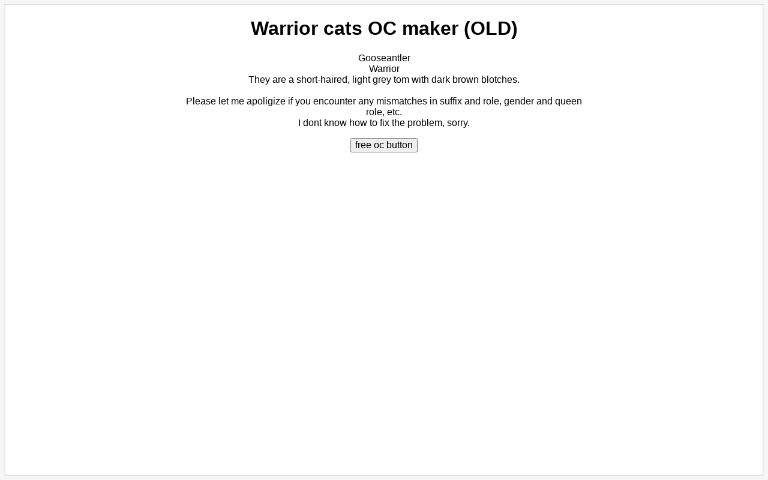 warrior-cats-oc-maker-old-perchance-generator