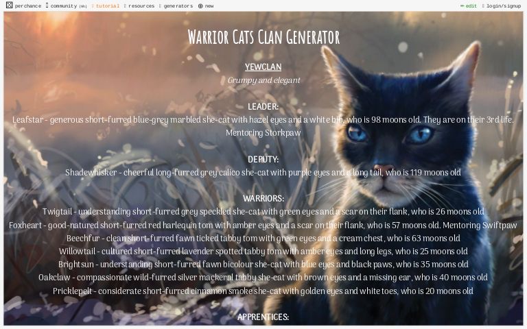 warrior-cats-clan-generator