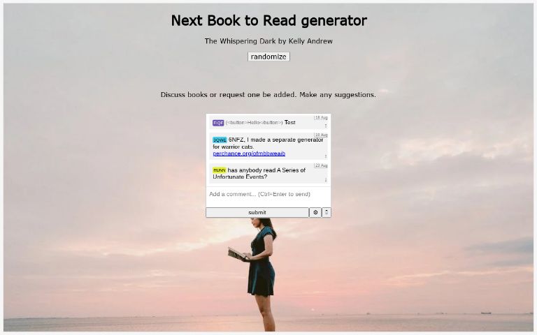 what book should i read next generator