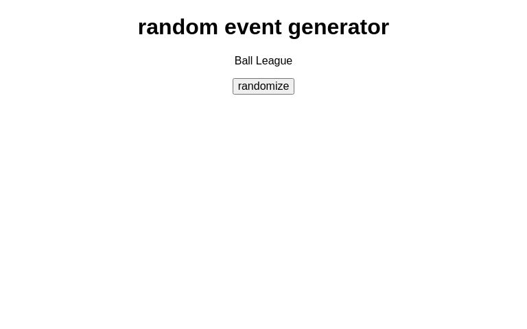 random event generator