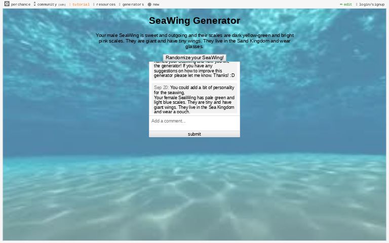 seawing-generator-perchance