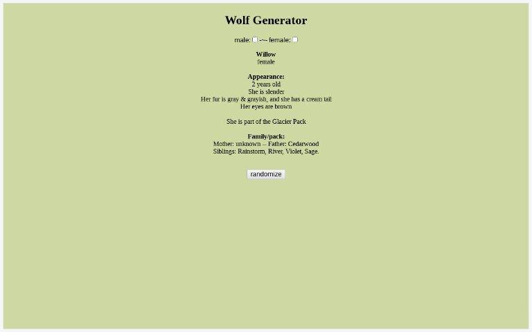 wolf-generator