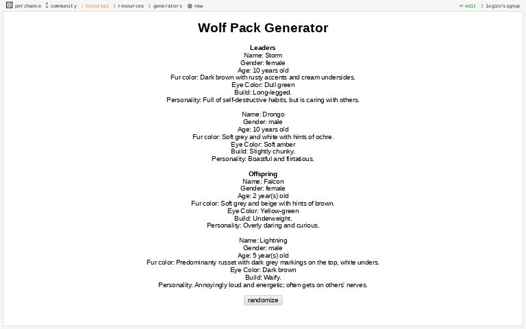 twilight wolf pack names and colors