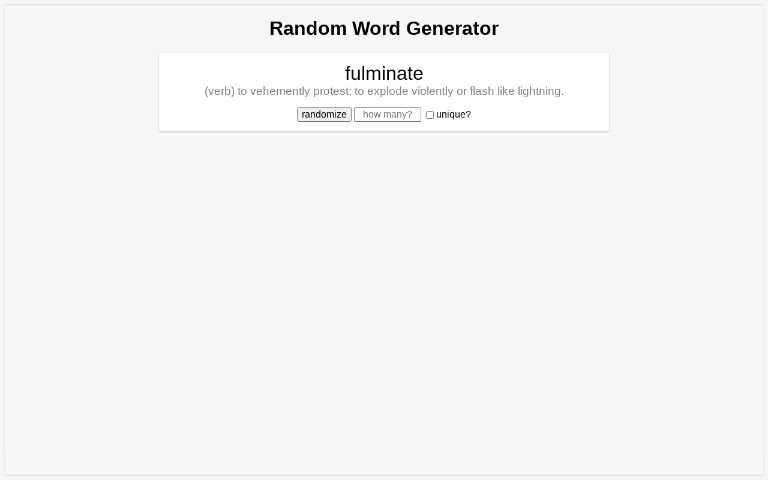 random-word-generator