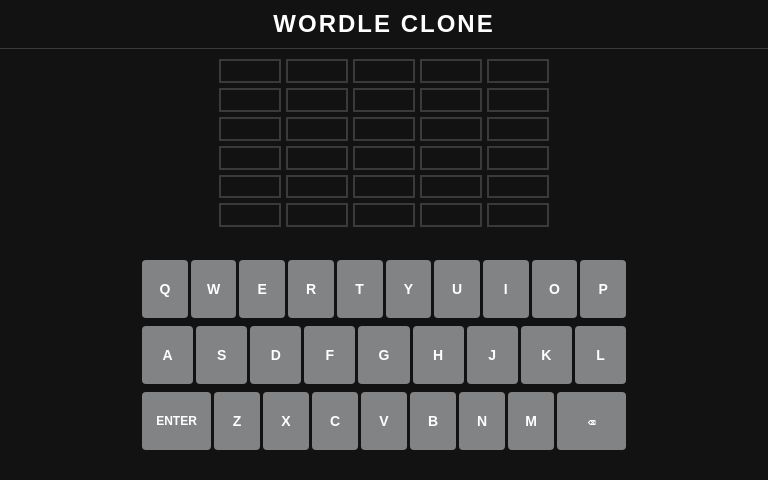 WORDLE CLONE ― Perchance Generator