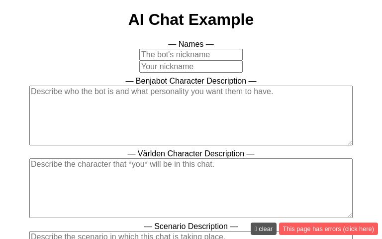 AI Chat Example
