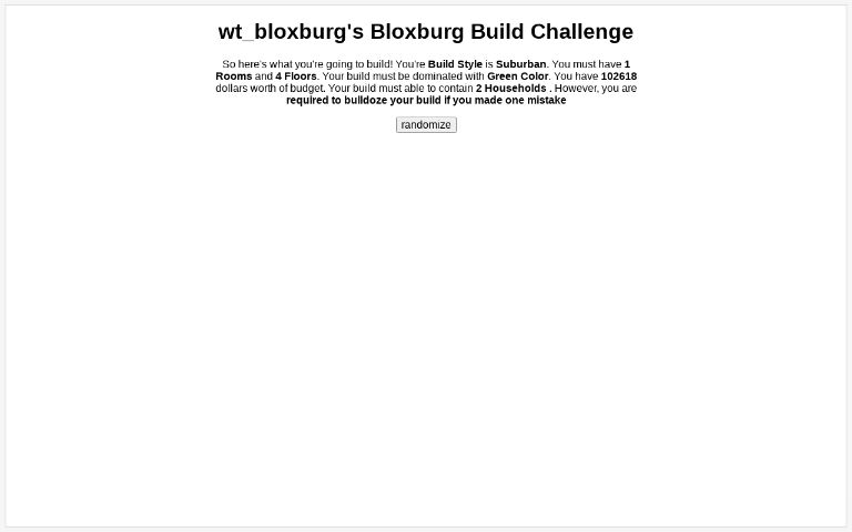 wt_bloxburg's Bloxburg Build Challenge ― Perchance Generator