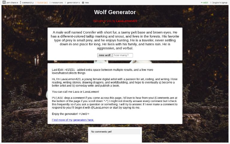 wolf-generator