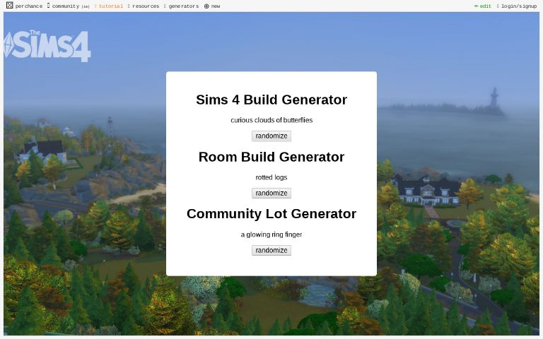 Sims 4 Build Generator