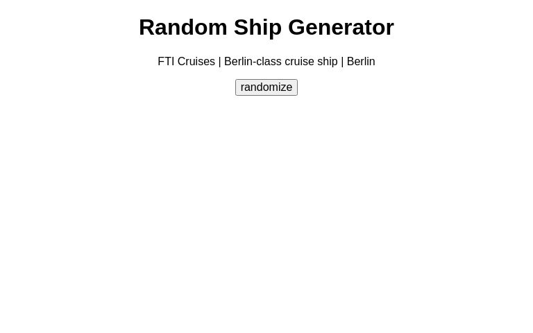 Random Ship Generator
