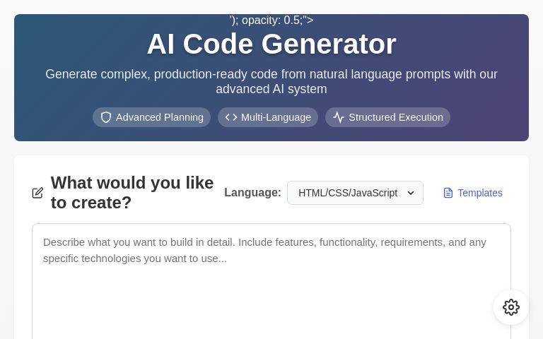 AI Code Generator