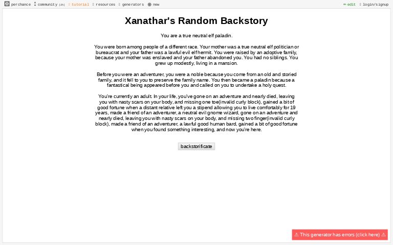 xanathar-s-random-backstory-perchance-generator