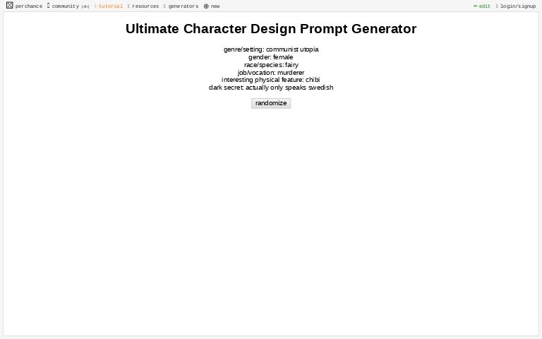 Ultimate Character Design Prompt Generator