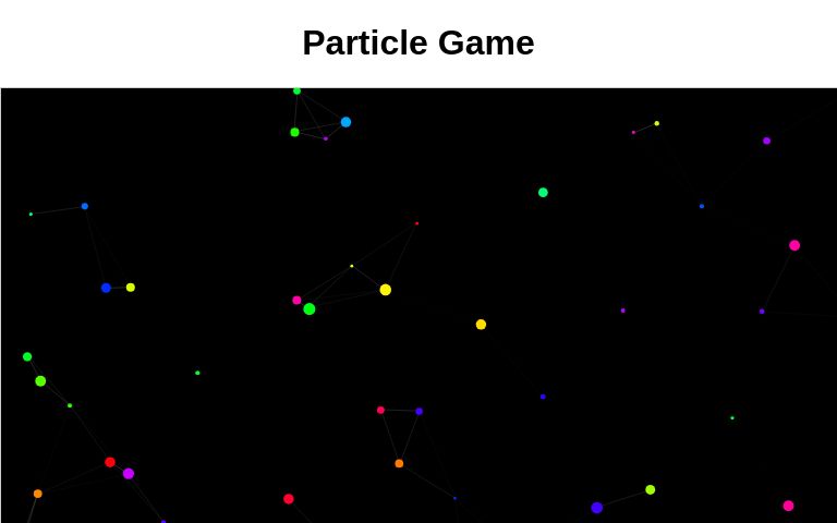 Particle Game ― Perchance Generator