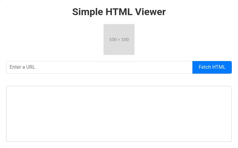 Simple HTML Viewer ― Perchance Generator
