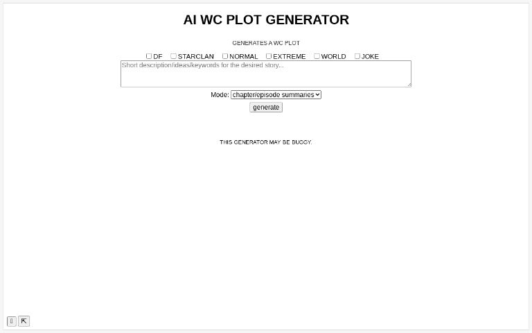 AI WC PLOT GENERATOR