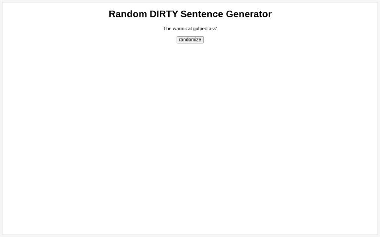 random-dirty-sentence-generator