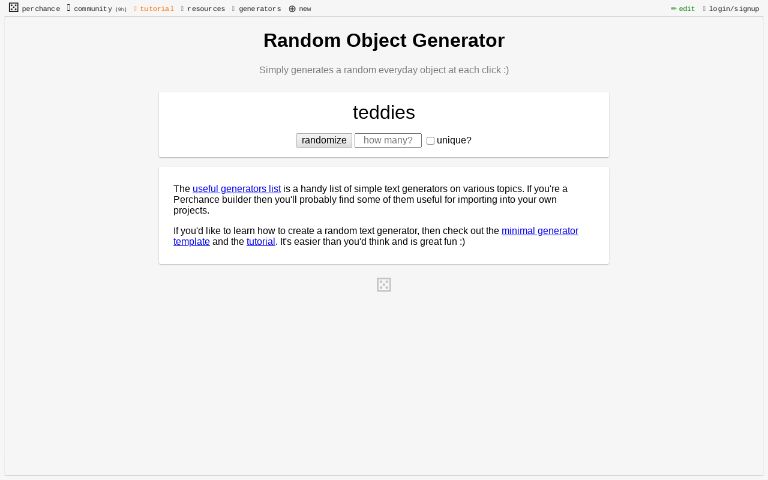 Random Object Generator