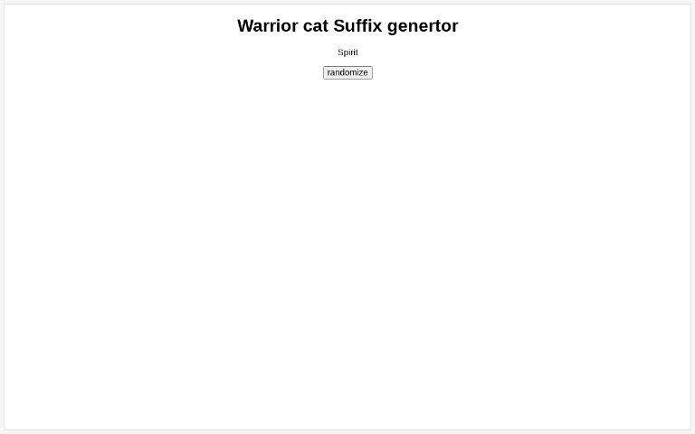 warrior-cat-suffix-genertor-perchance