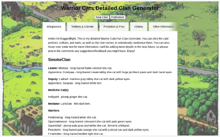warrior-cats-detailed-clan-generator