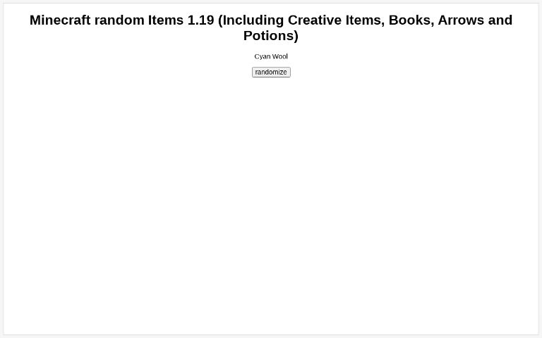 Minecraft random Items 1.19 (Including Creative Items, Books, Arrows ...