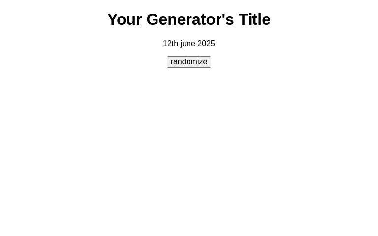 6qm1xvznm4 ― Perchance Generator