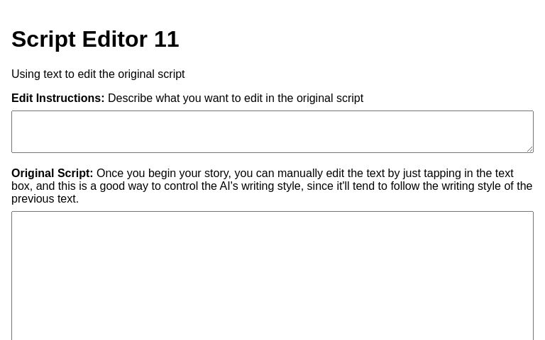 Script Editor 11 ― Perchance Generator